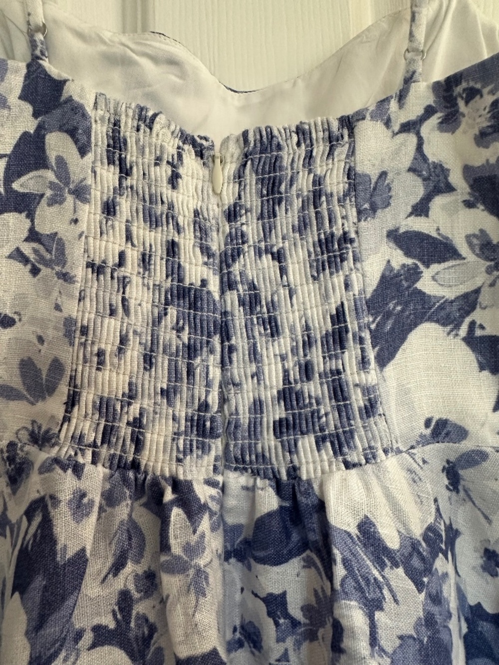 Blue Floral Reformation Dress - Size 2 - Picture 7 of 8